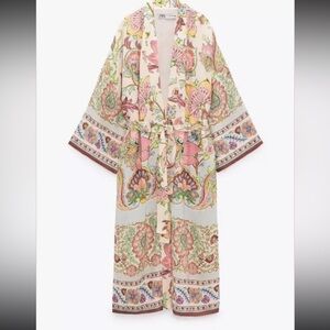 New Zara floral print kimono various sizes